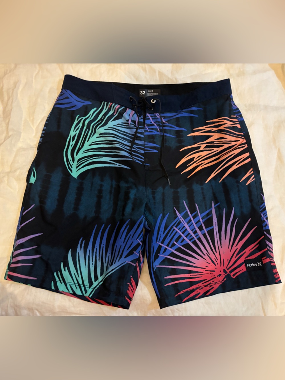 Hurley Redondo Men's Board Short 20'' Boardshorts Swimsuit Blue Multi Floral 32